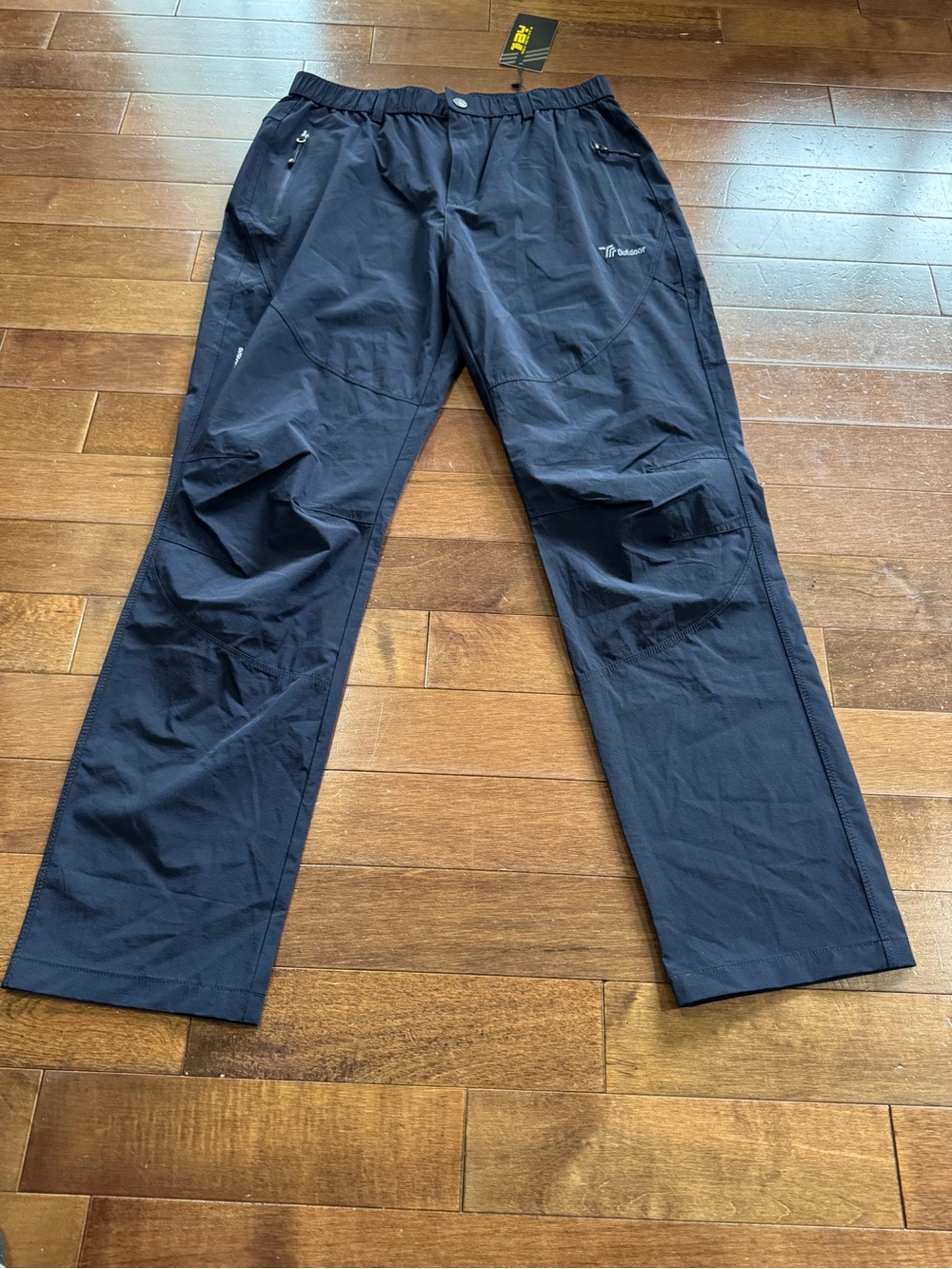 TBY Men's Outdoor Hiking Sport Nylon Lightweight Zip Pocket  Pants Sz L NWT